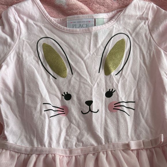 The Children's Place Pink Bunny Dress Set with cardigan - Picture 6 of 7